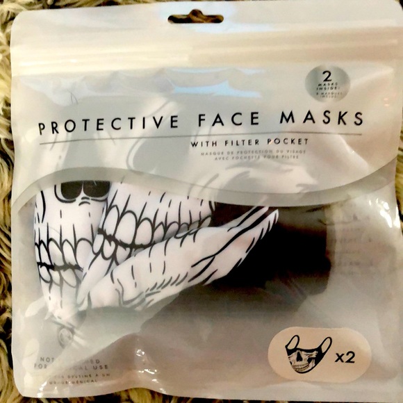 Two Protective Face Masks